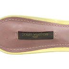 Louis Vuitton Mule Sandals Logo Leather Monogram 36 Brown Yellow — view 7
