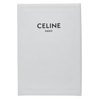 Celine Triomphe Compact Wallet Trifold Golden Khaki Green Leather — view 9