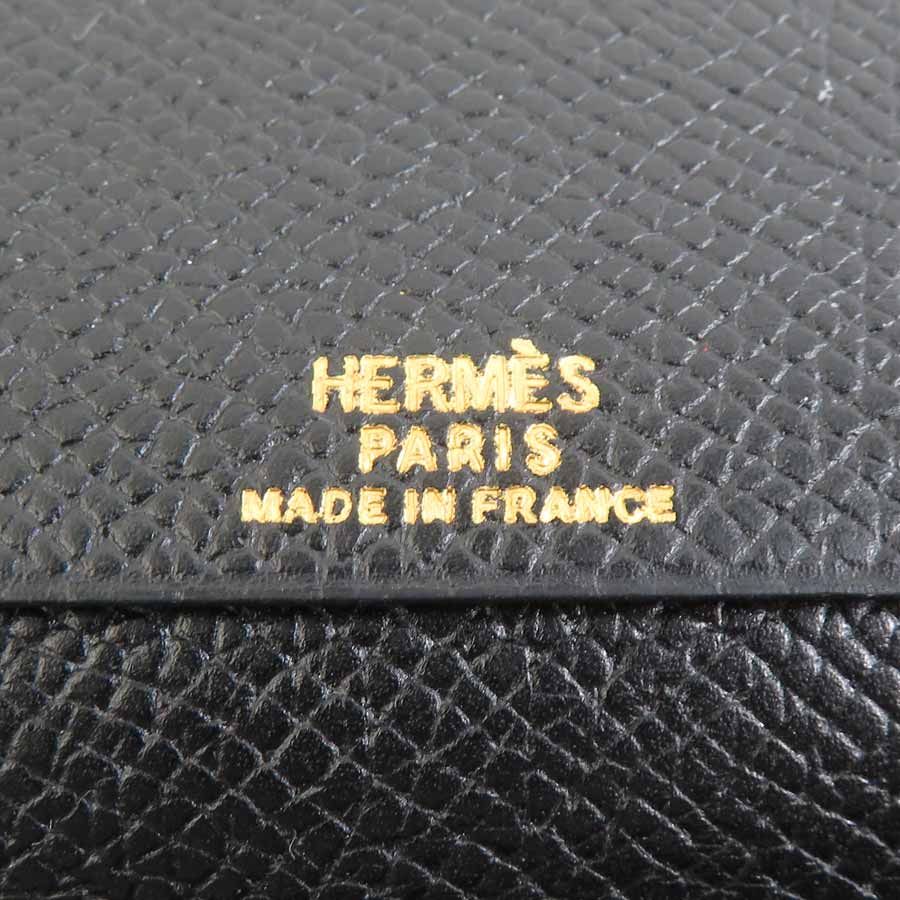 Hermes Notebook Cover Leather Black — view 7