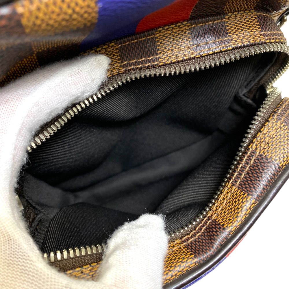 Louis Vuitton Damier Chapman Amazon Shoulder Bag Zebra Leather — view 5