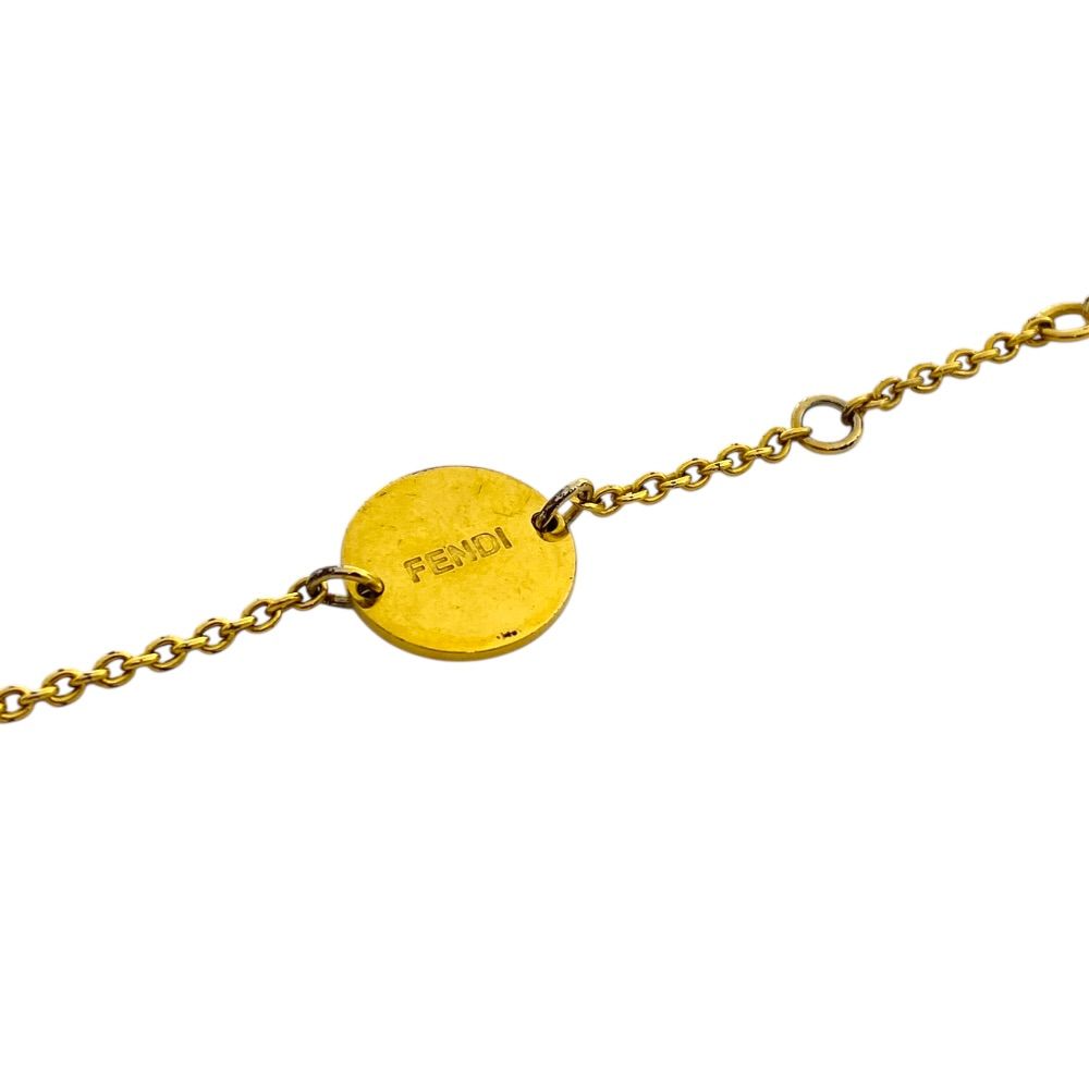 Fendi Is Bracelet Crystal Rhinestone Metal Gold — view 4