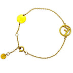 Fendi Is Bracelet Crystal Rhinestone Metal Gold — view 2