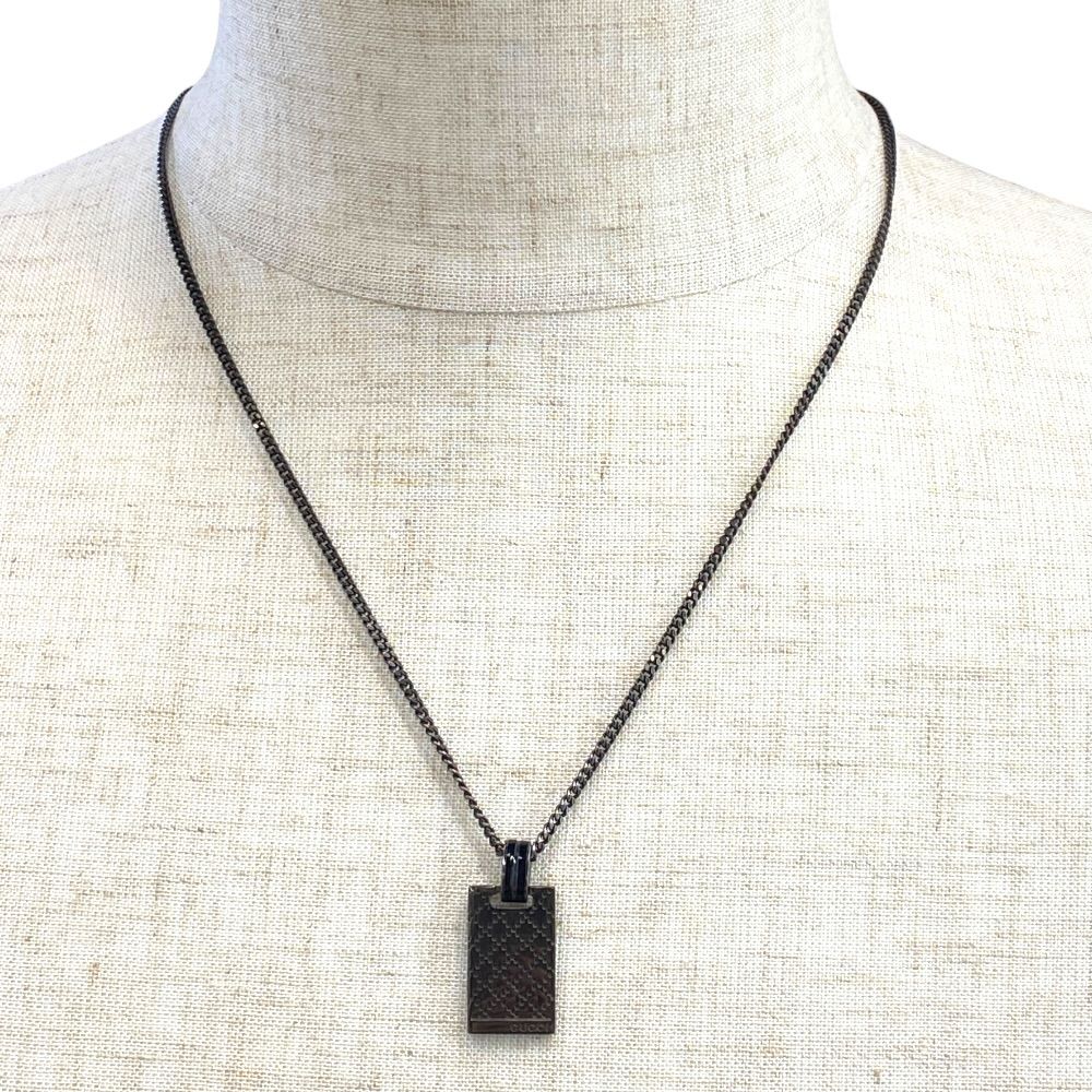 Gucci Diamante Diamantissima Necklace Pendant Square Plate Logo — view 9