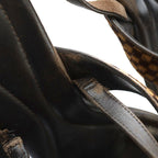 Louis Vuitton Sandals High Heel Leather Logo Pony Hair 36 Brown — view 8