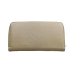 Celine Long Wallet Leather Logo Zip Around Beige MQ — view 2