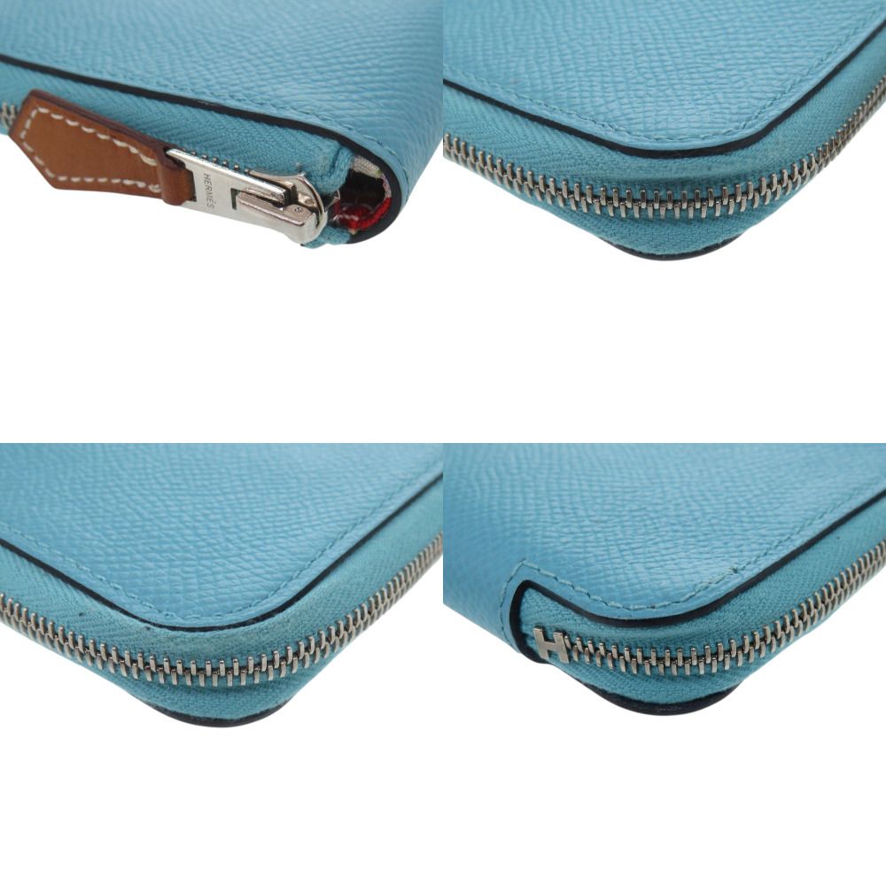 Hermes Azap Silk in Compact Mini Veau Bleu du Nord — view 3