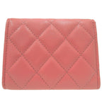Chanel Quilted Flap Coin Case Leather Pink — view 2