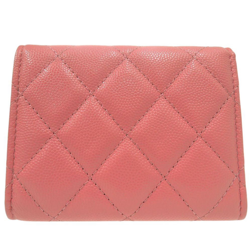 Chanel Quilted Flap Coin Case Leather Pink — view 2