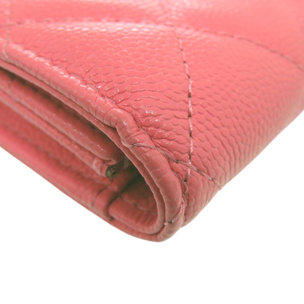 Chanel Quilted Flap Coin Case Leather Pink — view 8