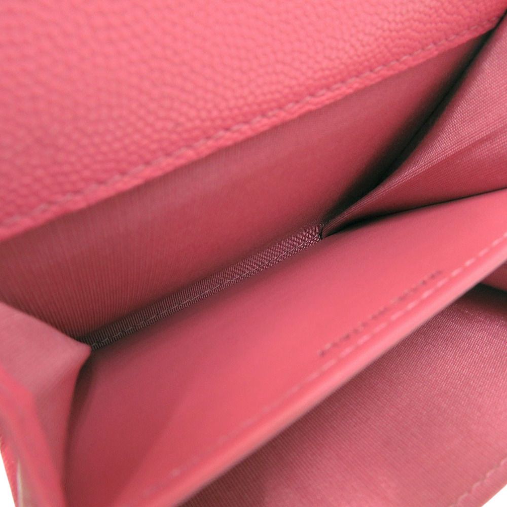 Chanel Quilted Flap Coin Case Leather Pink — view 4