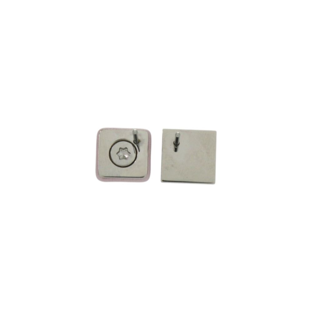 Hermes Medulgaine Metal Leather Mauveper Earrings — view 2