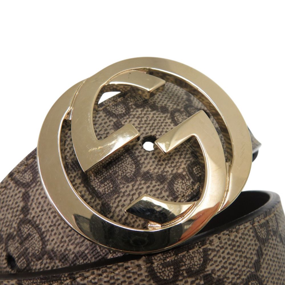 Gucci GG Buckle Belt Leather Beige — view 2