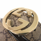 Gucci GG Buckle Belt Leather Beige — view 4