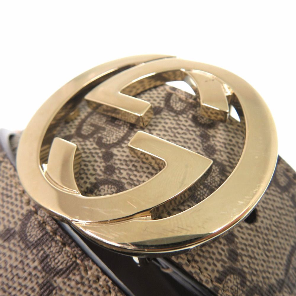 Gucci GG Buckle Belt Leather Beige — view 4