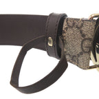 Gucci GG Buckle Belt Leather Beige — view 6