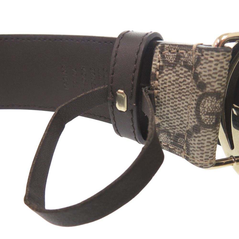 Gucci GG Buckle Belt Leather Beige — view 6