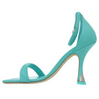 Louis Vuitton Logo Strap Sandals Leather Blue Green LV — view 4