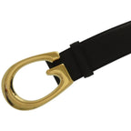 Gucci Buckle Leather Metal Black Belt — view 8