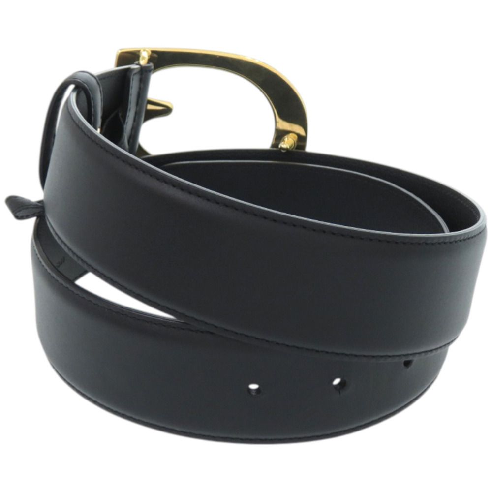 Gucci Buckle Leather Metal Black Belt — view 2
