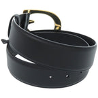 Gucci Buckle Leather Metal Black Belt — view 2