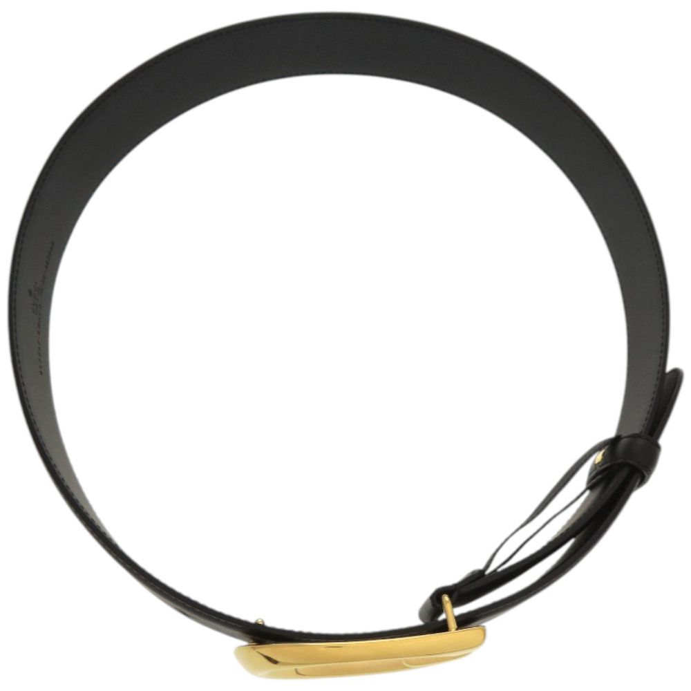 Gucci Buckle Leather Metal Black Belt — view 3
