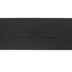 Gucci Buckle Leather Metal Black Belt — view 6
