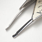 Prada Hair Triangle Logo Metal Hairpin Silver Cream Type — view 6