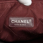 Chanel Let's Lemon Straight Tote Shoulder Bag Beach White Black Canvas — view 7