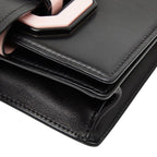 Prada Crossbody Shoulder Bag Black Pink Leather — view 4