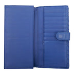 Bottega Veneta Intrecciato Long Wallet Blue Leather — view 6