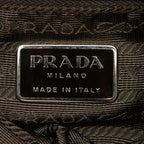 Prada One Shoulder Bag Brown Wool Haraco — view 9