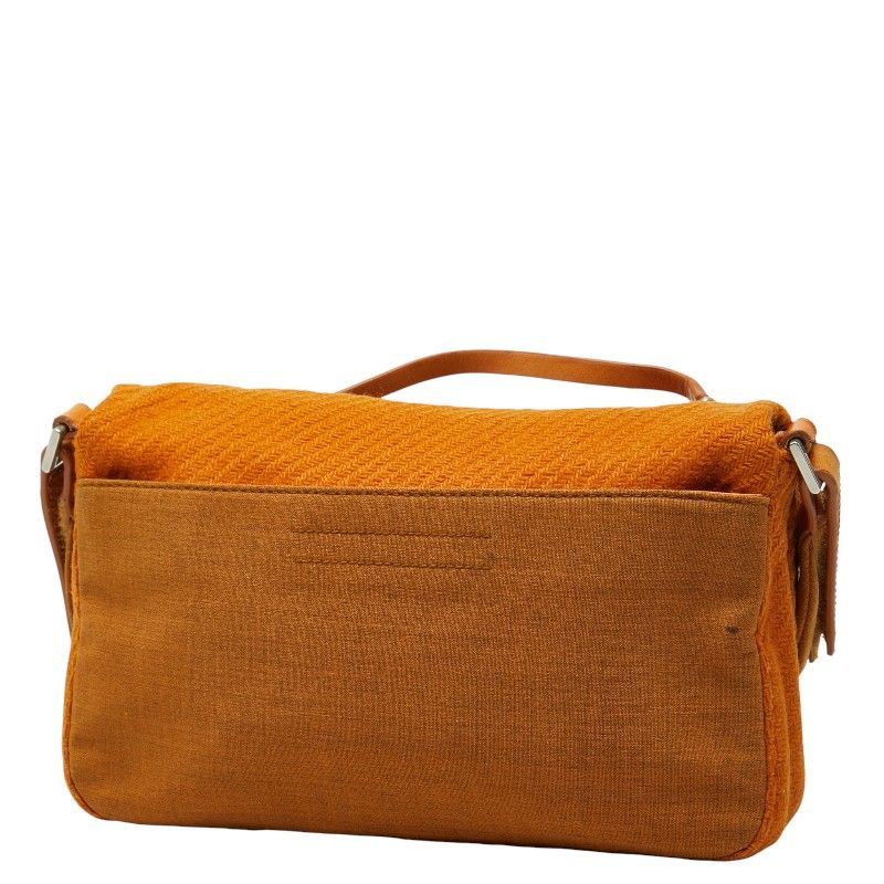 Prada One Shoulder Bag Brown Wool Haraco — view 2