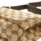 Gucci GG Canvas Crossbody Shoulder Bag Beige Brown — view 6