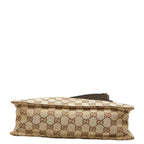 Gucci GG Canvas Crossbody Shoulder Bag Beige Brown — view 3