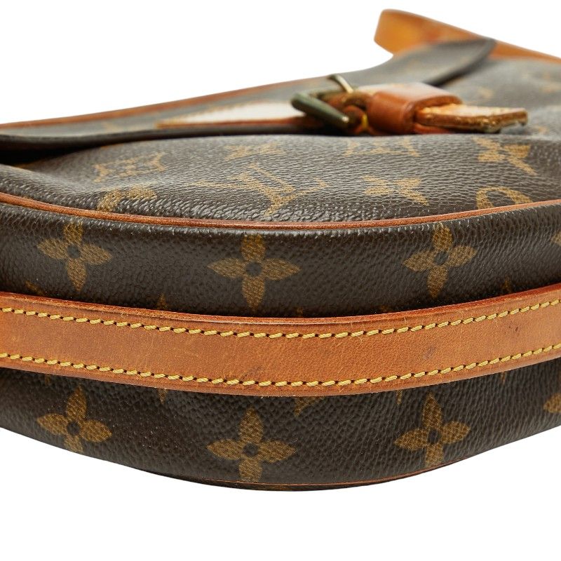 Louis Vuitton Monogram Jeune Fille MM Crossbody Shoulder Bag Brown — view 6