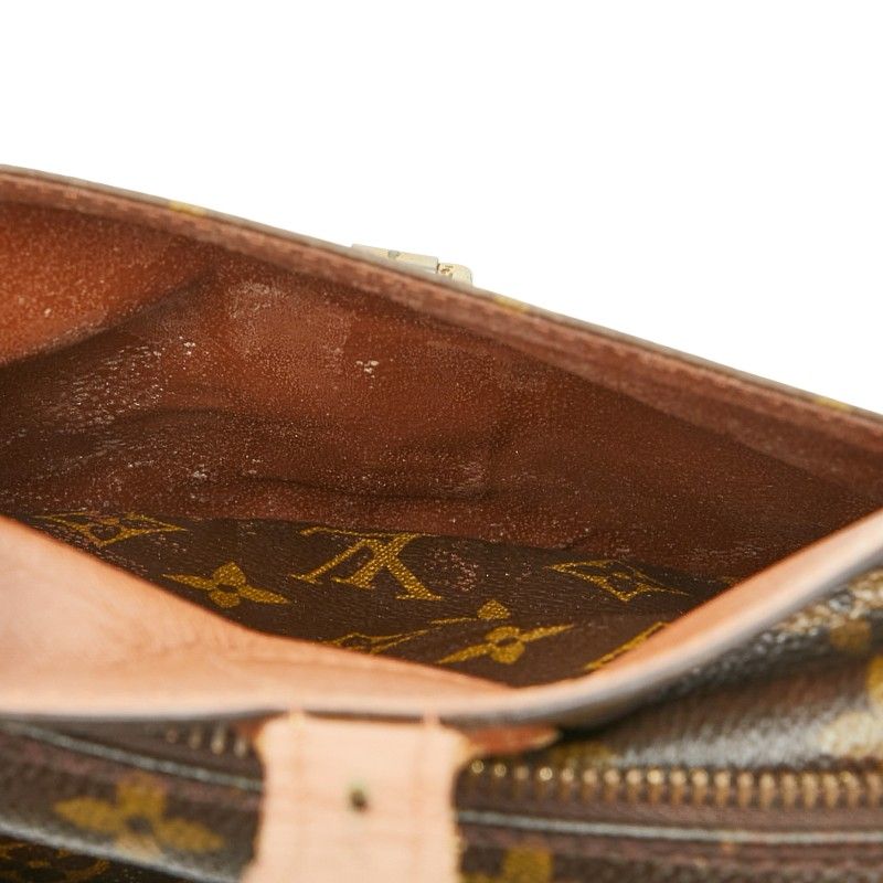 Louis Vuitton Monogram Jeune Fille MM Crossbody Shoulder Bag Brown — view 9