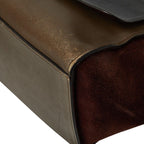 Celine Trapeze 2-Way Shoulder Bag Brown Black Leather — view 4