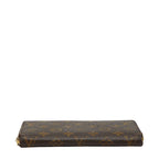 Louis Vuitton Monogram Zippy Long Wallet Zip Around Brown — view 3