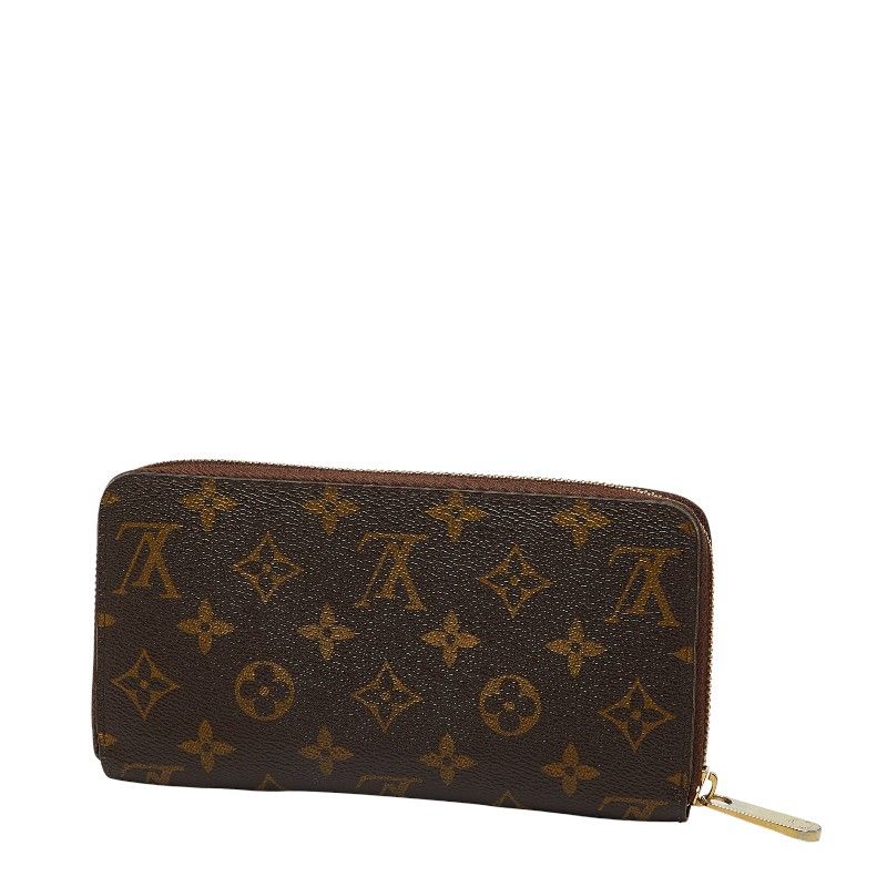 Louis Vuitton Monogram Zippy Long Wallet Zip Around Brown — view 2