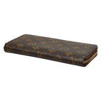 Louis Vuitton Monogram Zippy Long Wallet Zip Around Brown — view 4