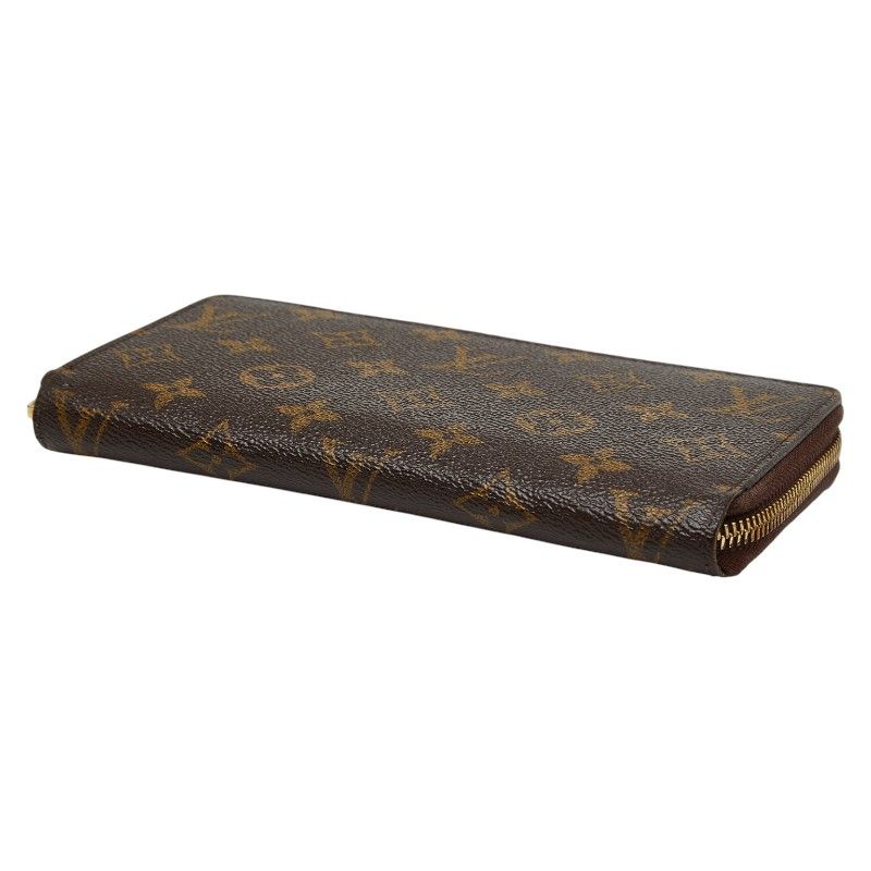 Louis Vuitton Monogram Zippy Long Wallet Zip Around Brown — view 4