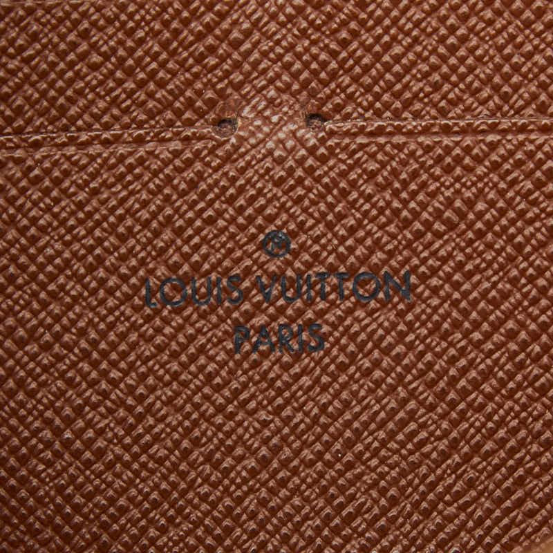 Louis Vuitton Monogram Zippy Long Wallet Zip Around Brown — view 7