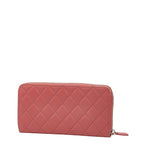 Chanel CC Logo Quilted Zip Around Wallet Pink Lambskin — view 2