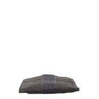 Hermes Her Line Crossbody Shoulder Bag Pochette Gray Black Canvas — view 3