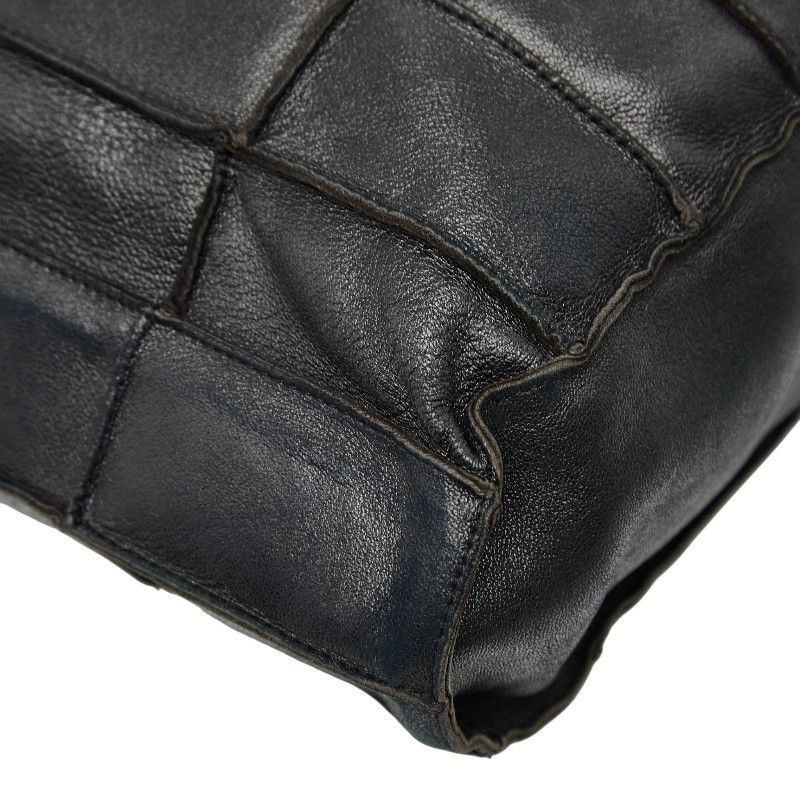 Chanel Choco Bar Black Leather — view 6