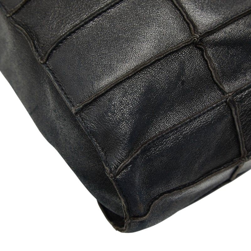 Chanel Choco Bar Black Leather — view 7