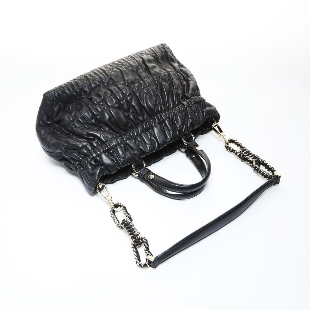 Dior Tote Leather Gathered 2-Way — view 9