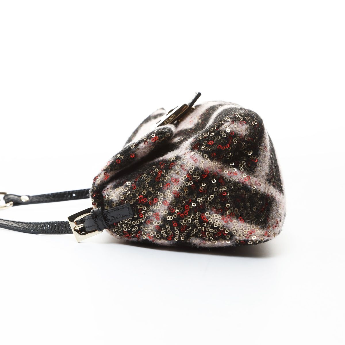 Fendi Shoulder Bag Pink Mini Mamma Wool — view 4