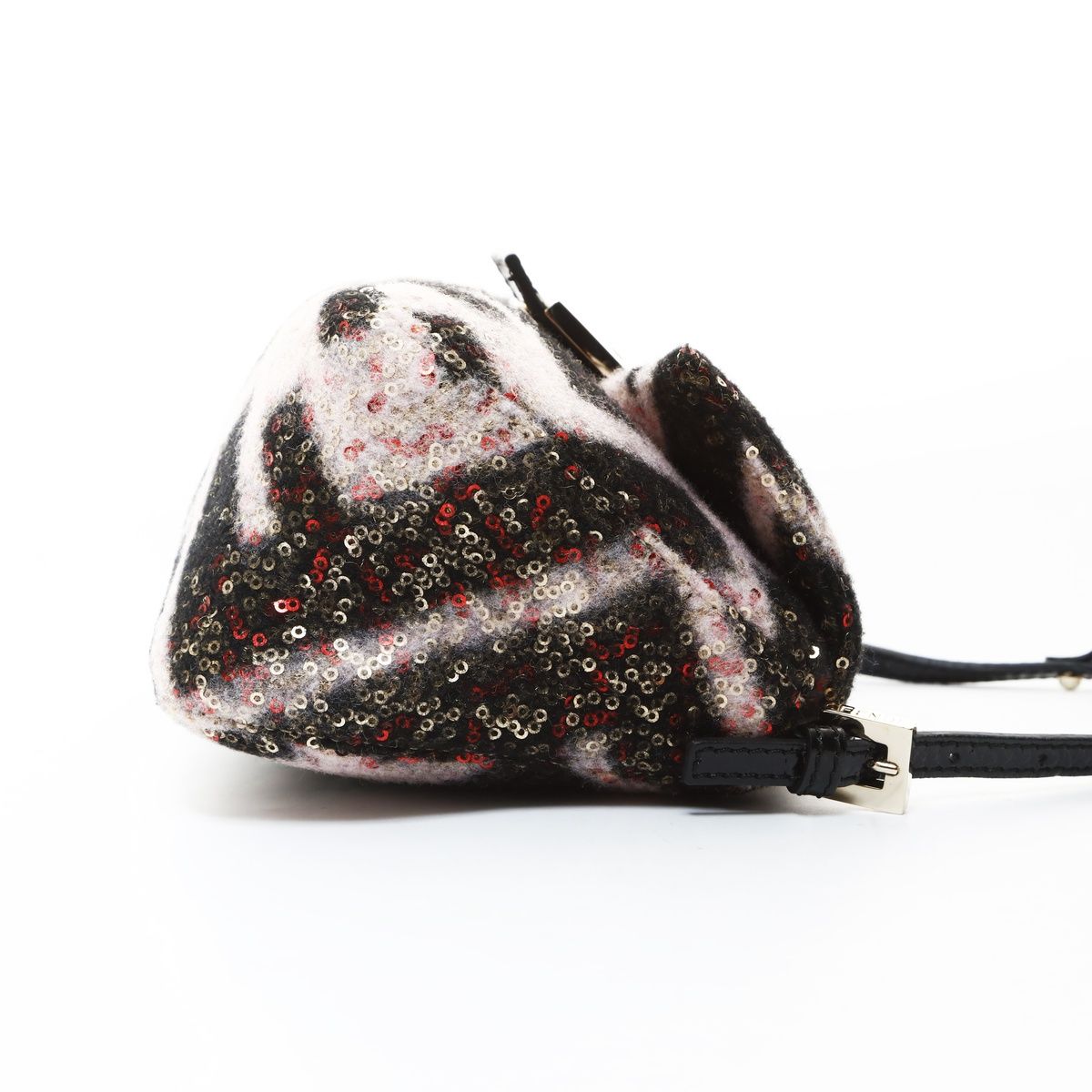 Fendi Shoulder Bag Pink Mini Mamma Wool — view 5