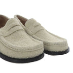 Loewe Campo Loafers Slip on Brushed Suede 37 Ivory Yo3 — view 7